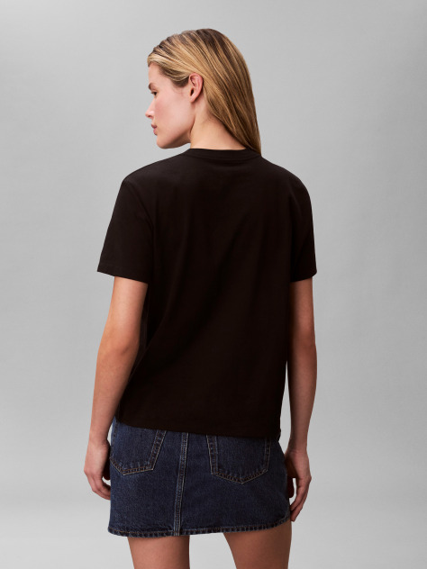 Negru Tricou Clasic Cu Logo Tonal  Femei