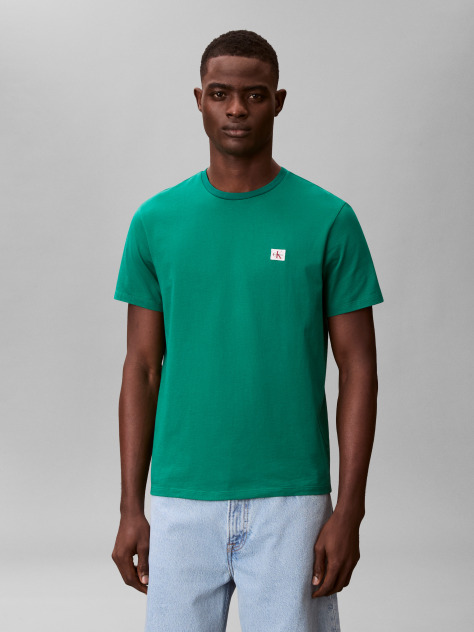 Verde Tricou Din Bumbac Cu Emblema  Barbati