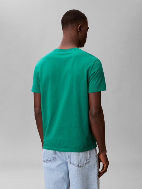 Verde Tricou Din Bumbac Cu Emblema  Barbati