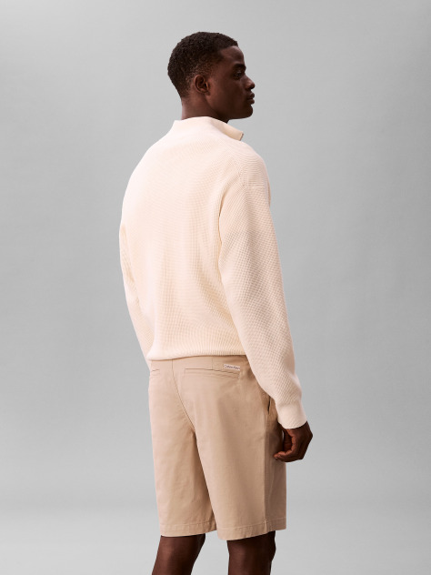 Alb Pantaloni Scurti Chino Drepti  Barbati