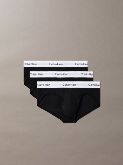Negru Set 3 Slipuri – Icon Cotton Stretch  Barbati