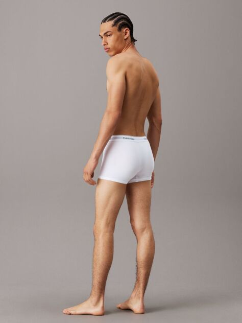 Alb Set 3 Boxeri Scurti - Icon Cotton Stretch  Barbati