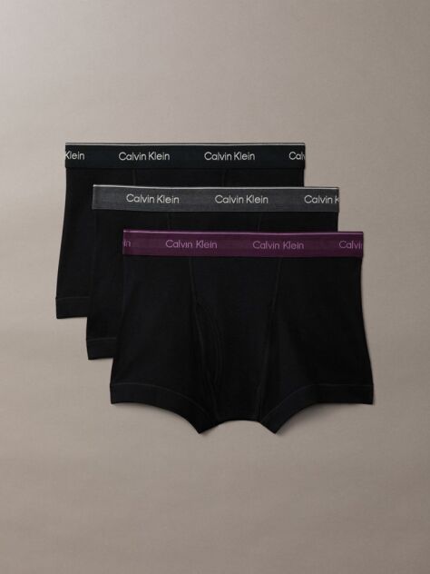 Negru Set 3 Boxeri Scurti– Cotton Classics  Barbati
