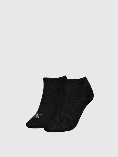 Negru Set 2 Perechi Sosete Scurte Sport  Femei