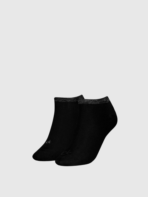 Negru Set 2 Perechi Sosete Scurte  Femei