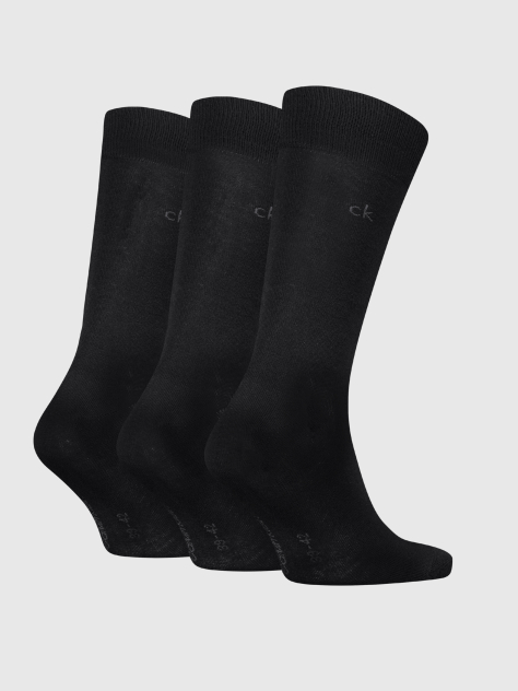 Negru Set 3 Perechi Sosete Clasice  Barbati