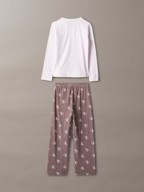 Roz Set Pijama Pentru Fete - Icon Cotton Stretch  Fete