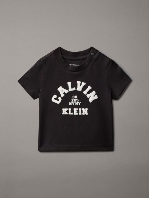 Negru Tricou Newborn Cu Logo Varsity  Nou-nascuti