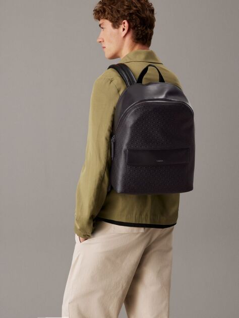Negru Rucsac Cu Logo  Barbati