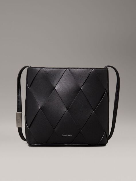 Negru Geanta Crossbody Compacta Tesuta  Femei