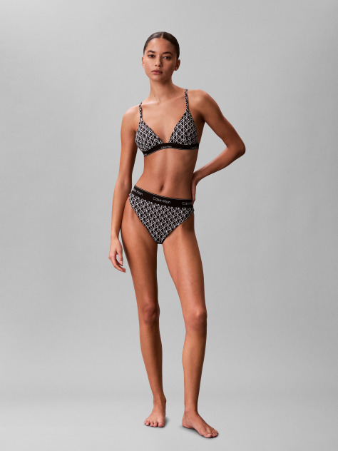 Negru Slip De Baie Brazilian - CK Icon  Femei