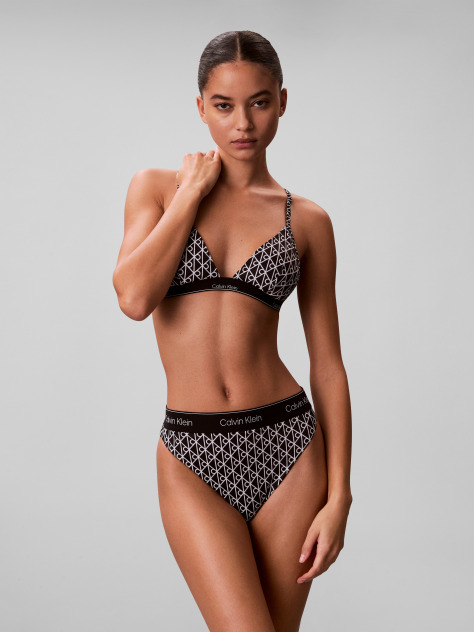 Negru Slip De Baie Brazilian - CK Icon  Femei