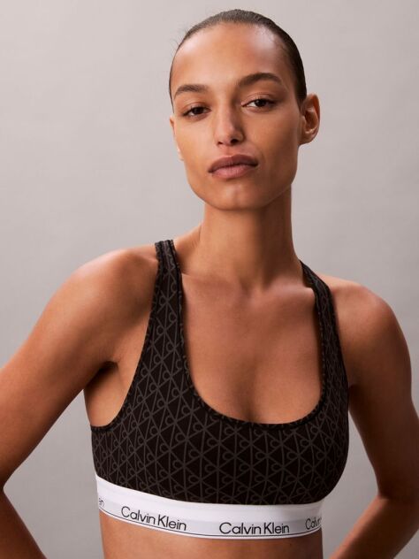 Negru Bralette Fara Captuseala – Icon Cotton Modal  Femei