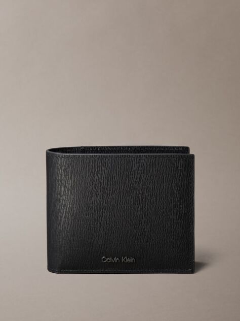 Negru Portofel Billfold Din Piele Saffiano  Barbati