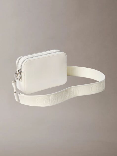 Alb Geanta Stucturata Crossbody Convertibila Cu 2 Bretele  Femei