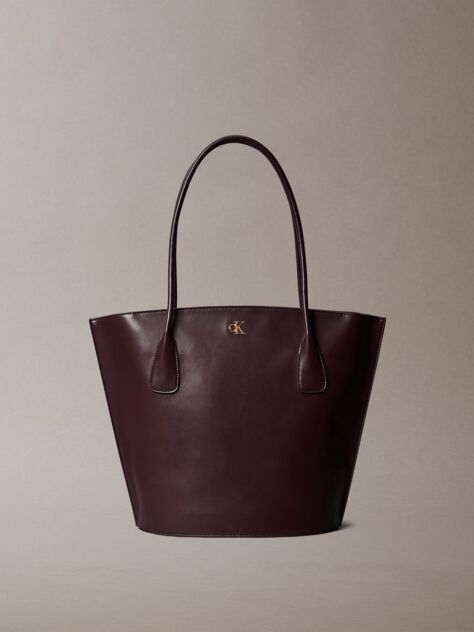 Rosu Geanta Tote Cu Logo Monogram Si Accesorii Metalice  Femei