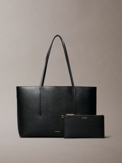 Negru Geanta Tote Cu Logo Foil  Femei