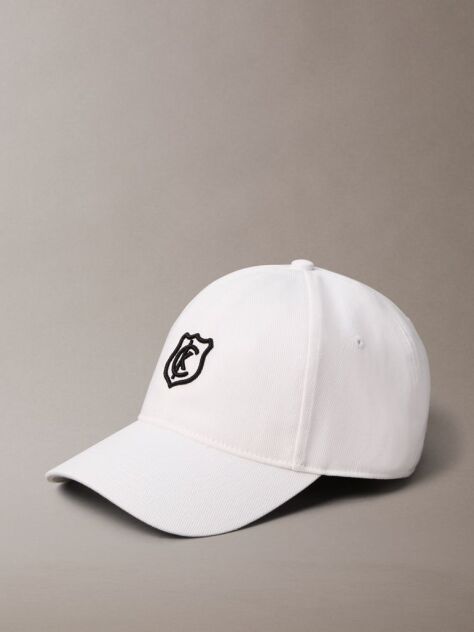 Alb Sapca Din Twill Cu Logo  Barbati