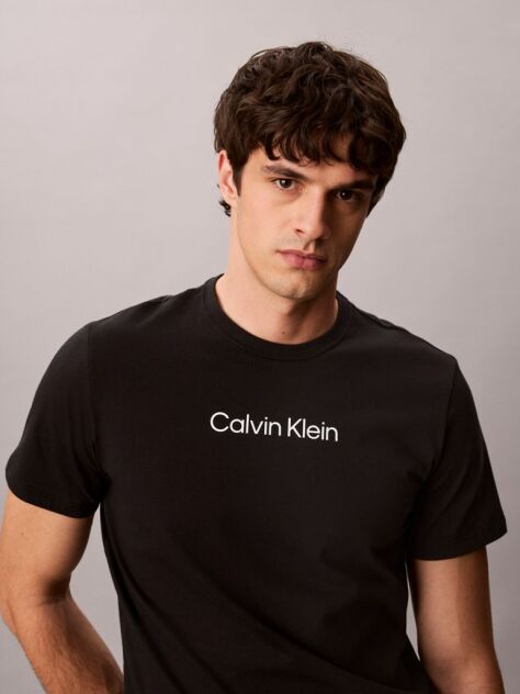 Negru Tricou Cu Logo  Barbati