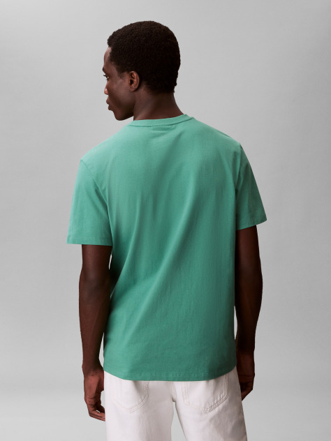 Verde Tricou Clasic Cu Maneci Scurta Si Monograma  Barbati