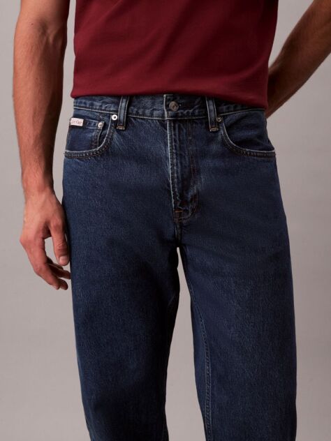 Albastru Blugi Tapered Stil Anii '90  Barbati