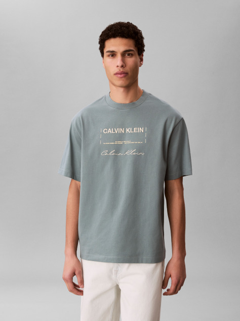 Gri Tricou Cu Print Sezonier 16S April  Barbati