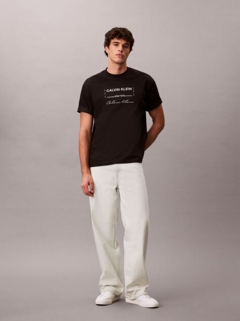 Negru Tricou Cu Print Sezonier 16S April  Barbati
