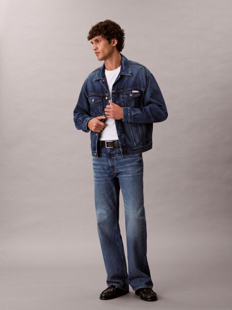 Denim Jacheta Denim Trucker Anii '90  Barbati