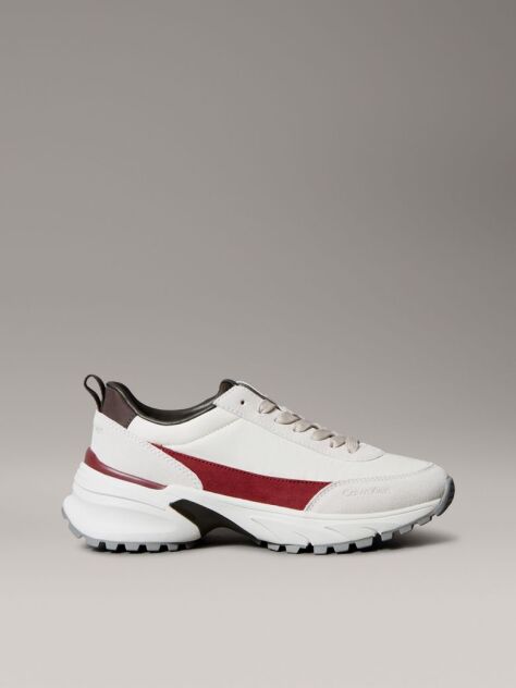 Alb Trailblazer - Adidasi Tip Runner Din Piele Intoarsa  Femei