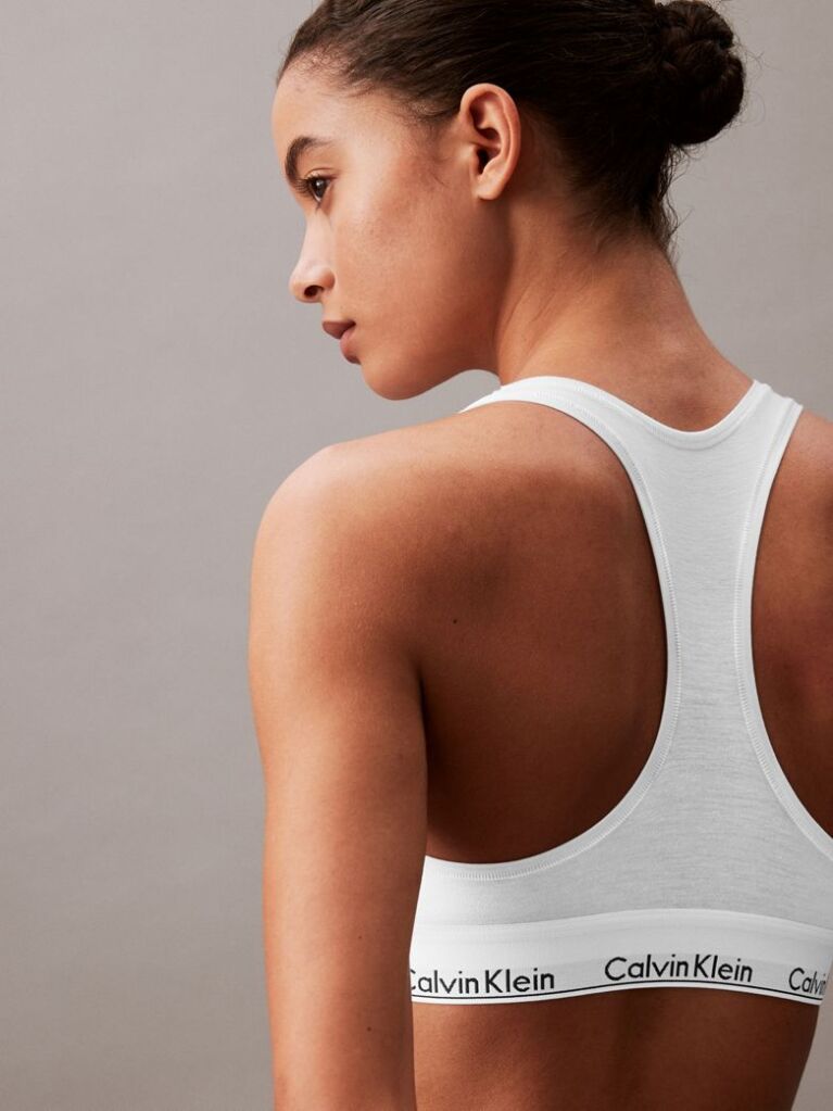 Alb Bralette - Icon Cotton Modal  Femei