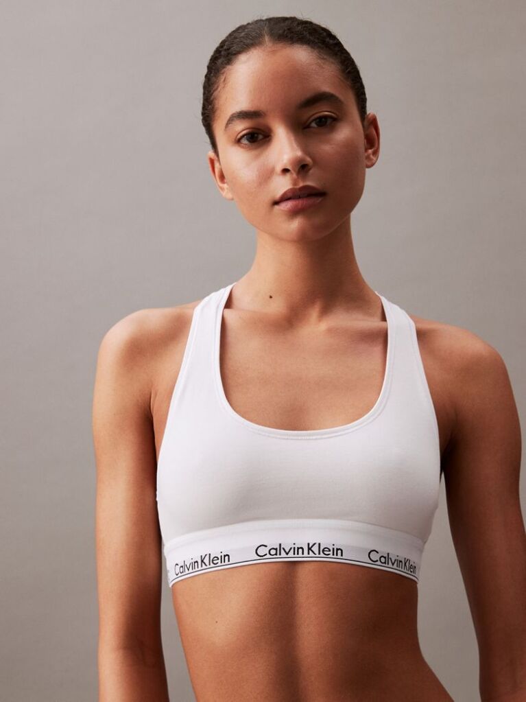 Alb Bralette - Icon Cotton Modal  Femei