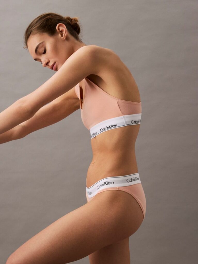 Portocaliu Bralette - Icon Cotton Modal  Femei