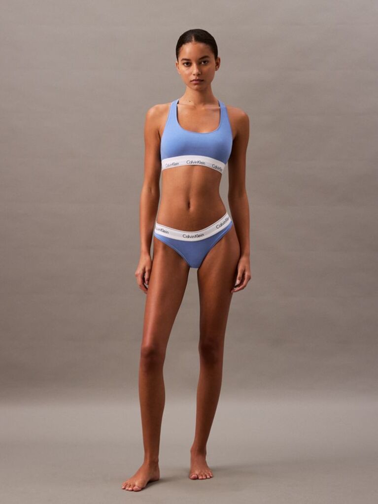 Albastru Bralette - Icon Cotton Modal  Femei