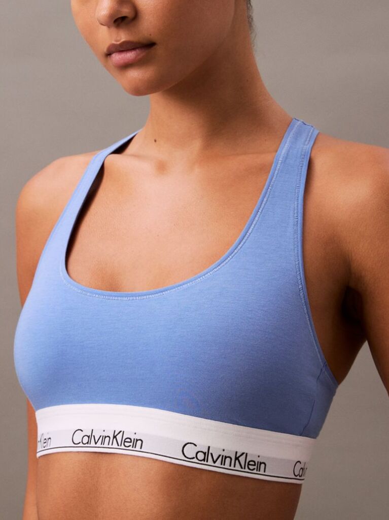Albastru Bralette - Icon Cotton Modal  Femei