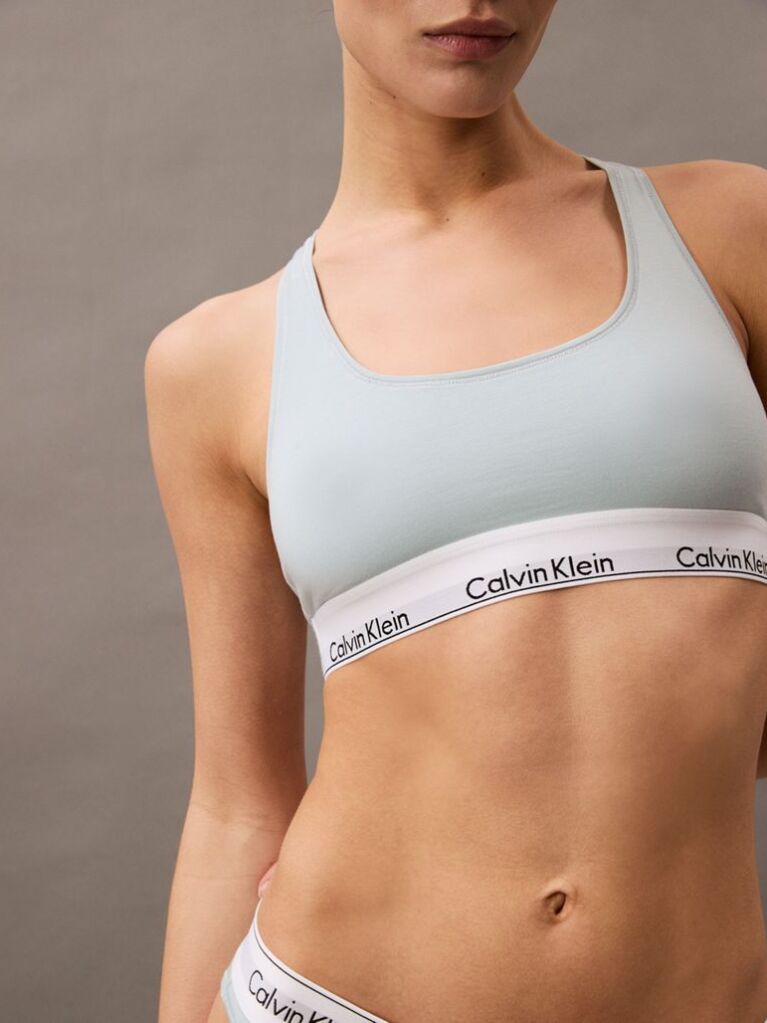 Albastru Bralette - Icon Cotton Modal  Femei