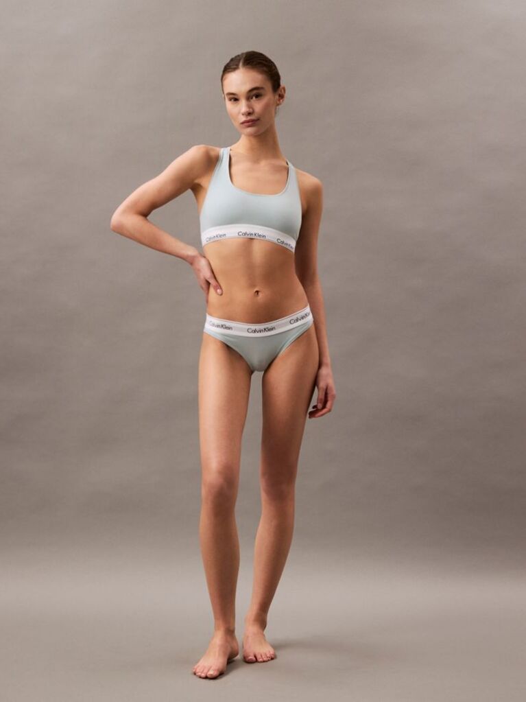 Albastru Bralette - Icon Cotton Modal  Femei