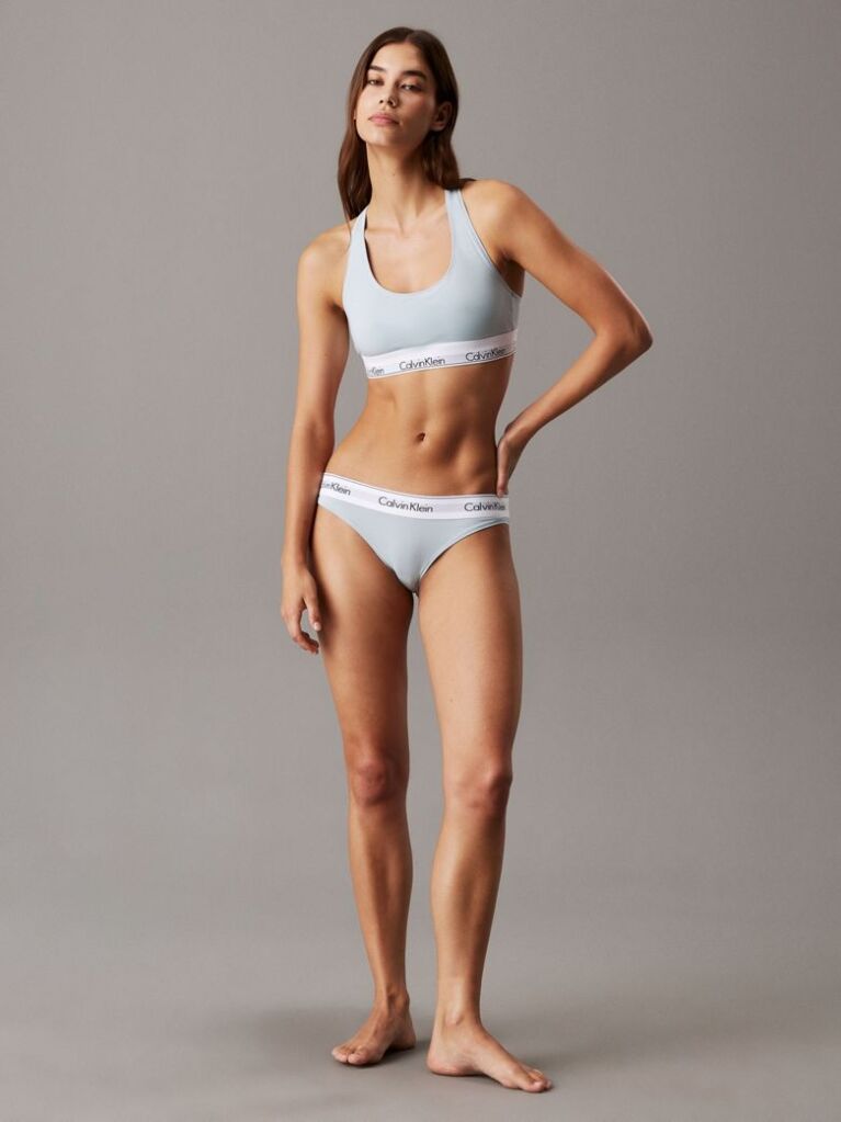 Albastru Bralette - Icon Cotton Modal  Femei