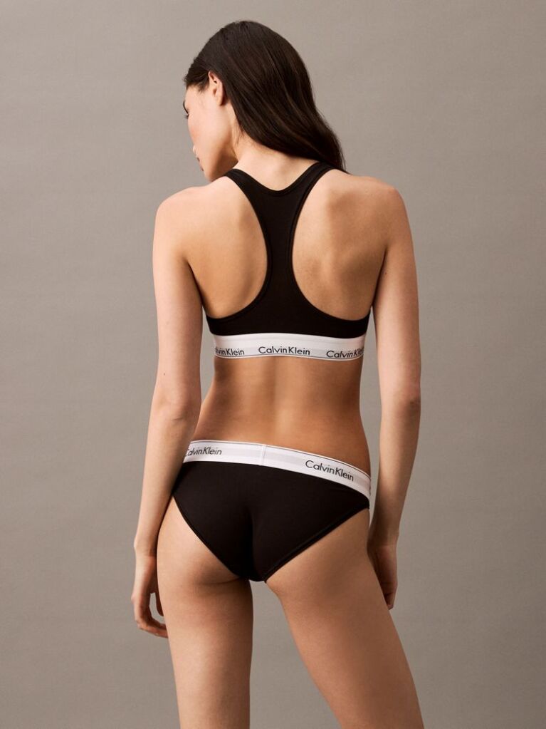 Negru Chiloti Tip Bikini - Icon Cotton Modal  Femei