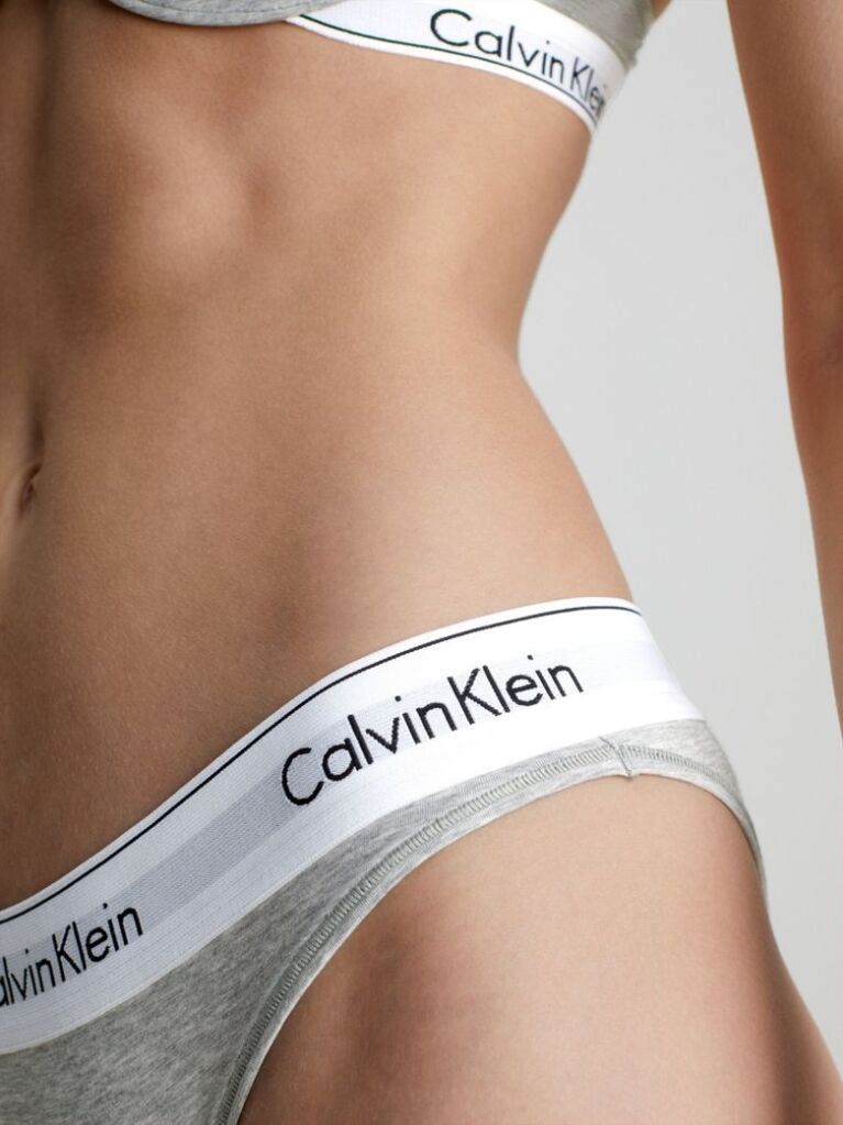 Gri Chiloti Tip Bikini - Icon Cotton Modal  Femei