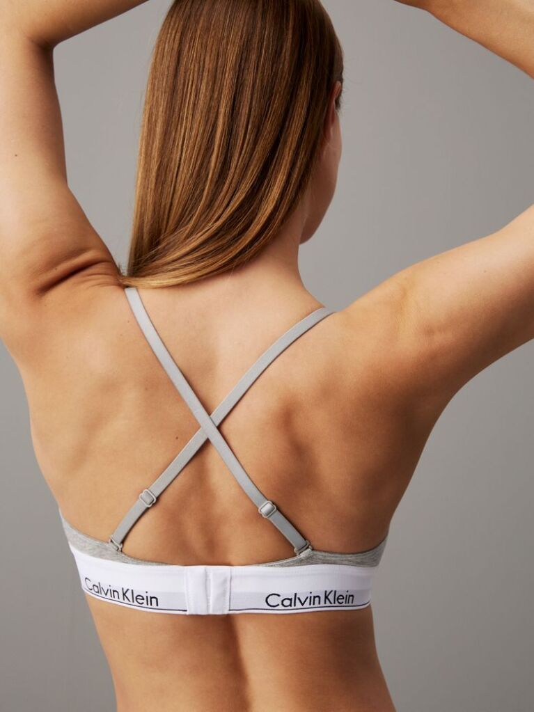 Gri Sutien Triunghi - Modern Cotton  Femei