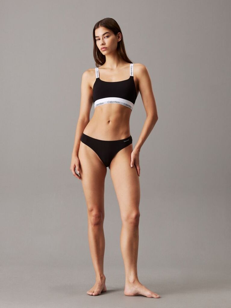 Negru Chiloti Stil Bikini - Icon Modal Mesh  Femei