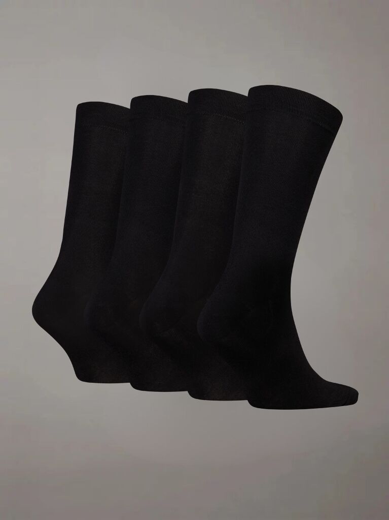 Negru Set Cadou 4 Perechi Sosete Clasice  Barbati