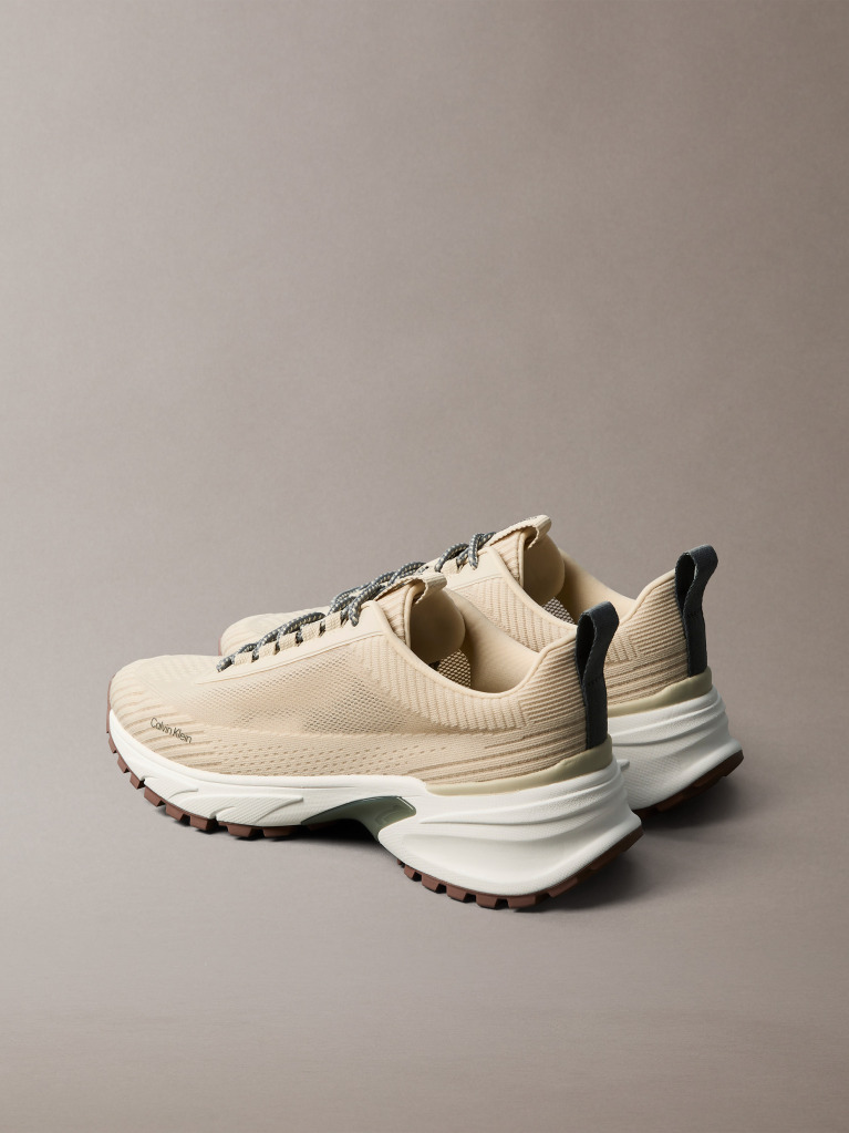 Bej Trailblazer — Adidasi Runner Din Mesh Tricotat  Barbati