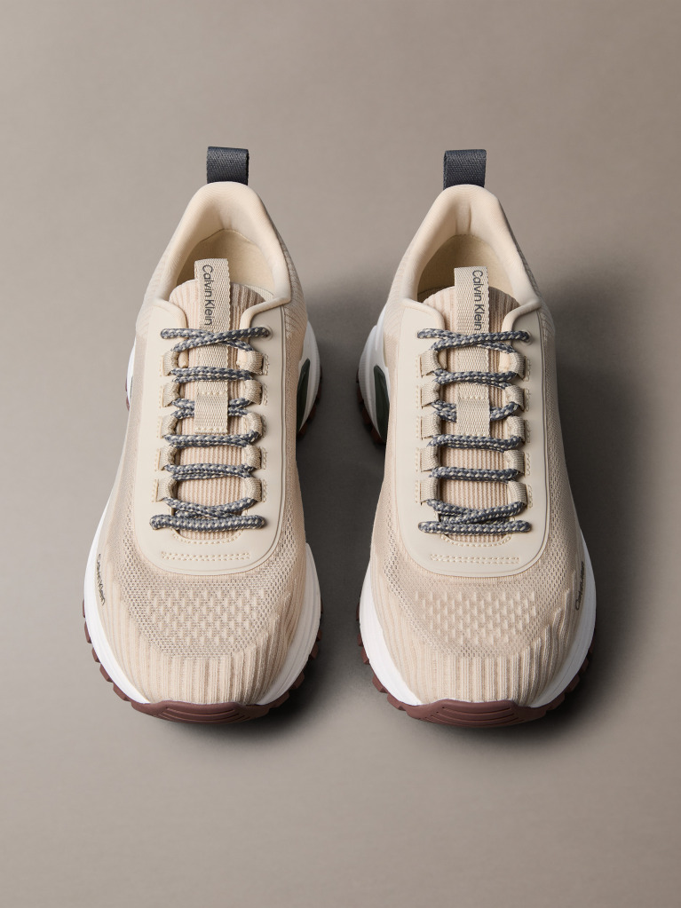 Bej Trailblazer — Adidasi Runner Din Mesh Tricotat  Barbati