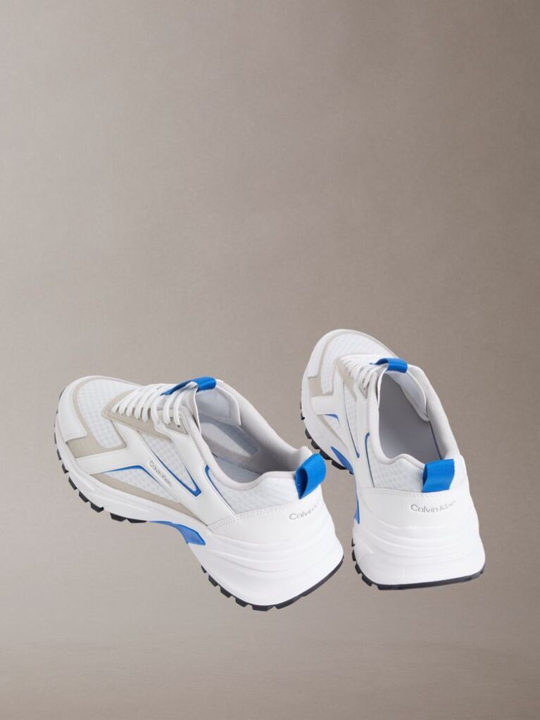 Alb Trailblazer – Adidasi De Alergare Din Material Mesh Mix  Barbati
