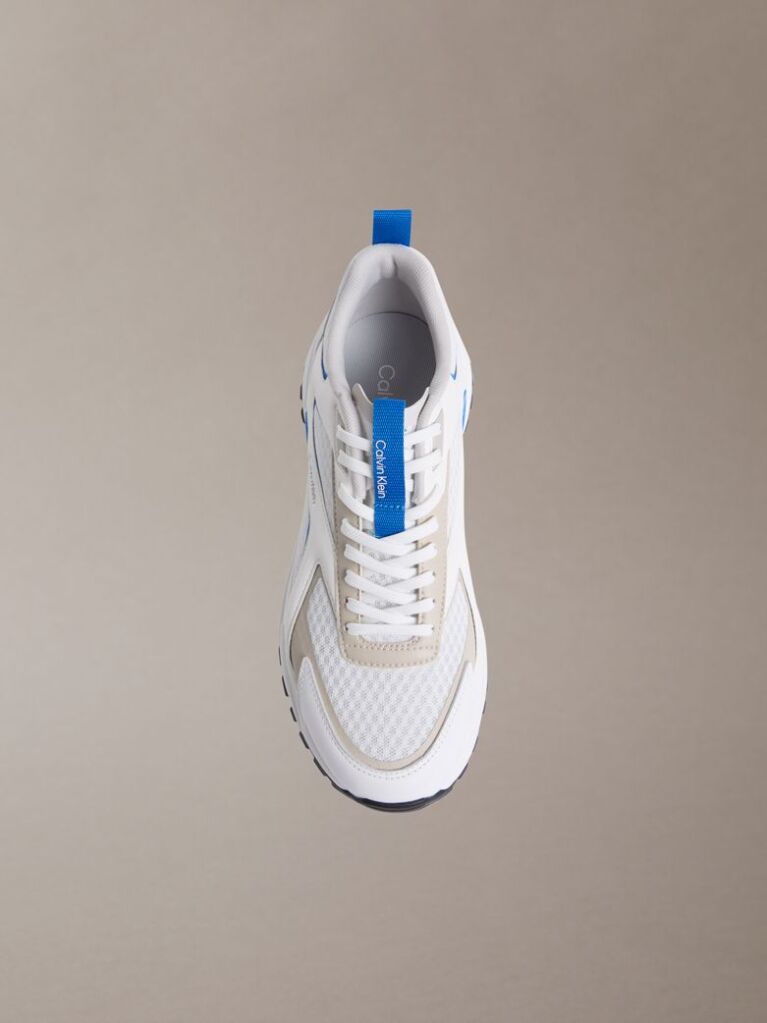 Alb Trailblazer – Adidasi De Alergare Din Material Mesh Mix  Barbati