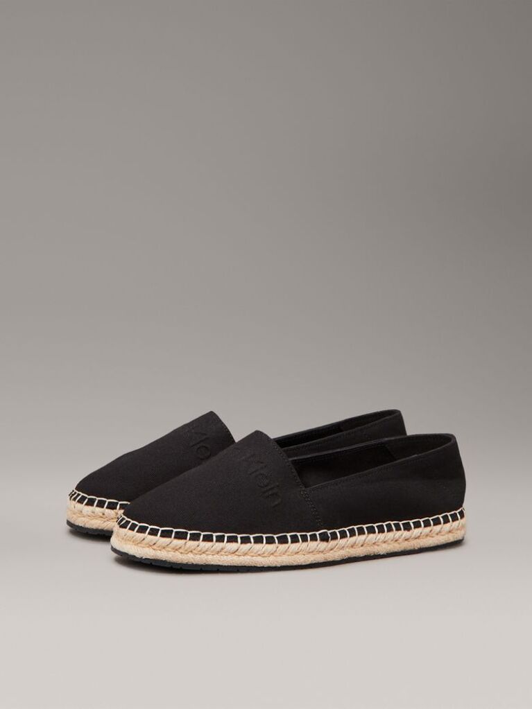 Negru Espadrile Din Material Textil  Femei