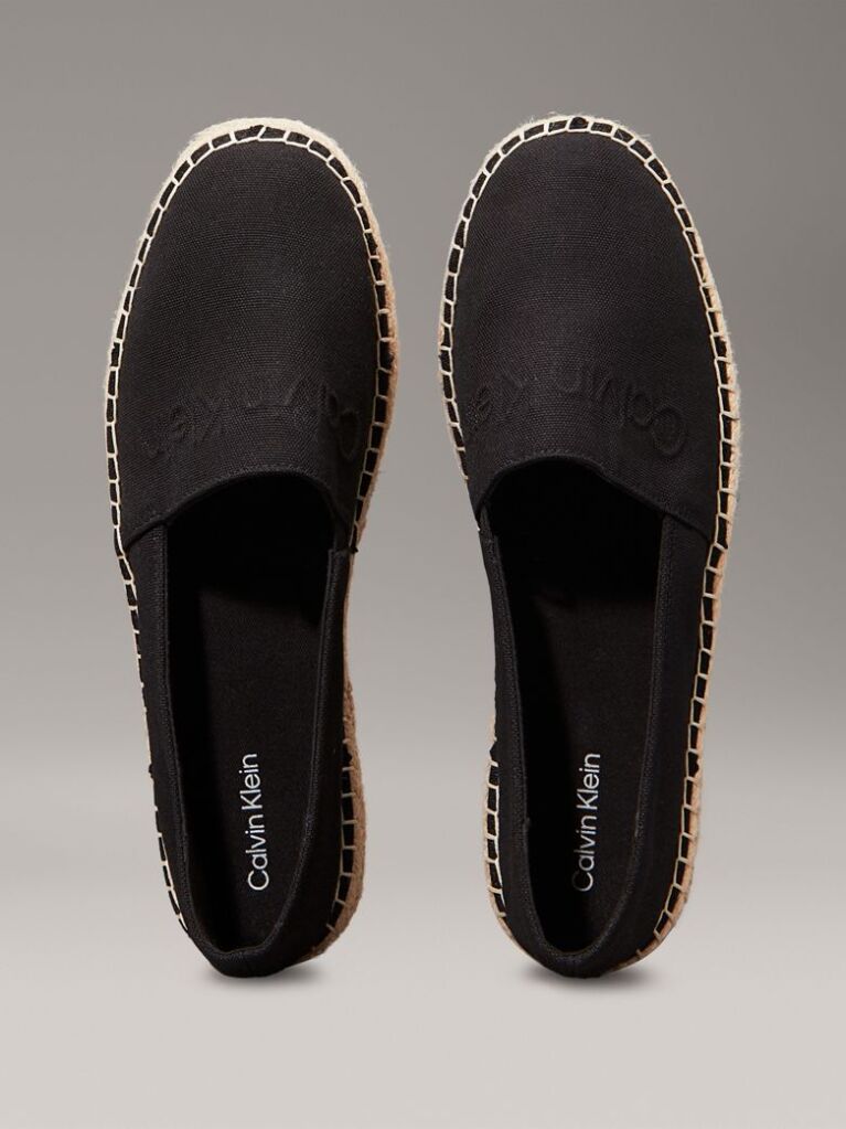 Negru Espadrile Din Material Textil  Femei