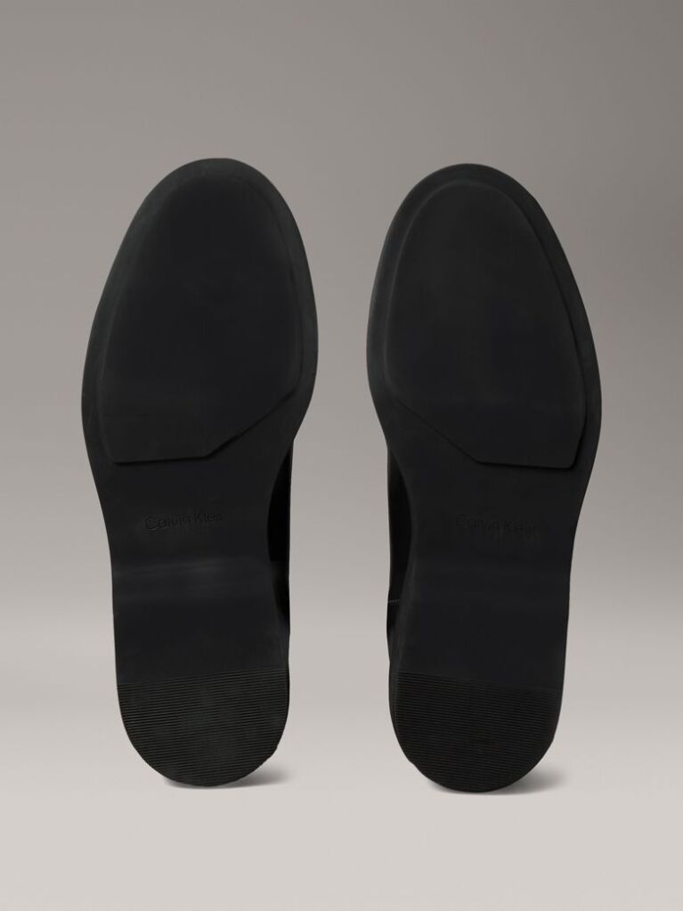 Negru Botine Din Piele Cu Logo Signature  Femei