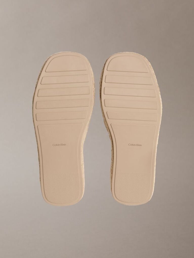 Bej Ebeth - Papuci Tip Espadrille Cu Platforma  Femei